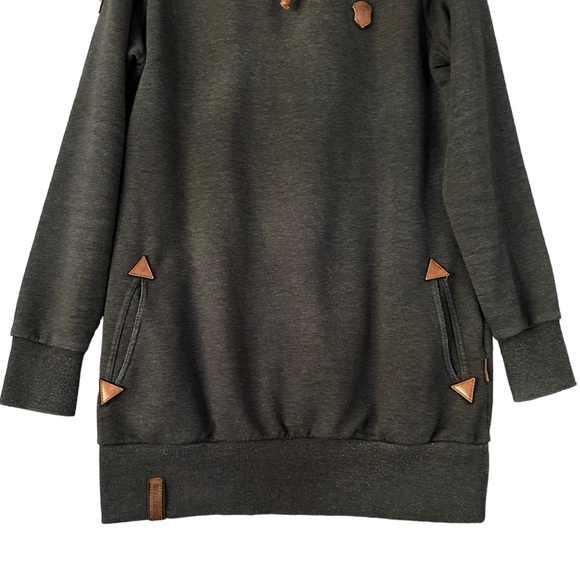 Naketano | Heathered Grey Hoodie Size XL - Picture 3 of 12